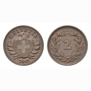 Schweiz 2 Rappen 1941