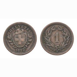 Schweiz 1 Rappen 1892