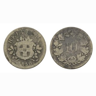 Schweiz 10 Rappen 1850