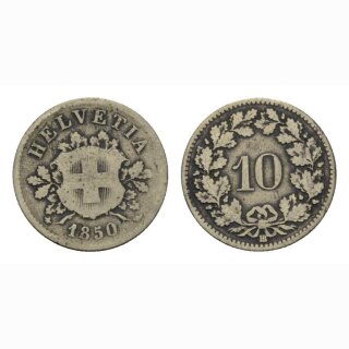 Schweiz 10 Rappen 1850