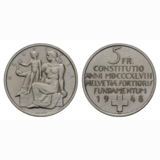 Schweiz 5 Franken 1948 B Verfassung