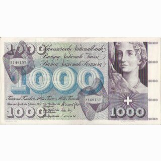 Schweiz 1000 Franken 1967, 1 Januar  Totentanz