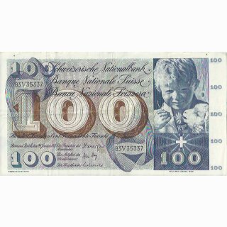 Schweiz 100 Franken 1972, 24. Januar St. Martin