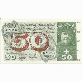 Schweiz 50 Franken 1973, 7. März Apfelernte