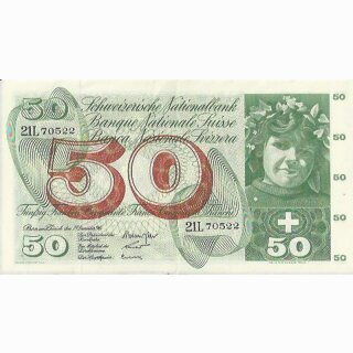 Schweiz 50 Franken 1965, 23. Dezember Apfelernte