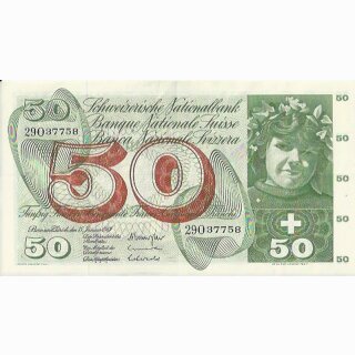 Schweiz 50 Franken 1969, 15. Januar Apfelernte