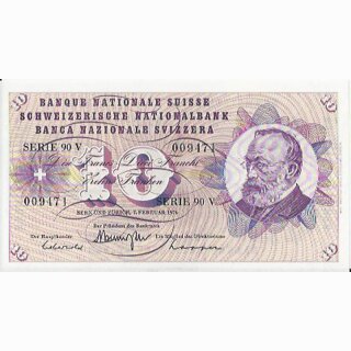 Schweiz 10 Franken 1974, 7 Februar Keller