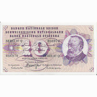 Schweiz 10 Franken 1973, 7 März Keller