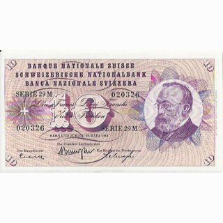 Schweiz 10 Franken 1963, 28. März Keller