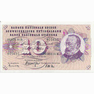 Schweiz 10 Franken 1963, 28. März Keller