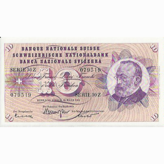 Schweiz 10 Franken 1963, 28. März Keller