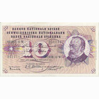 Schweiz 10 Franken 1956, 29. November Keller