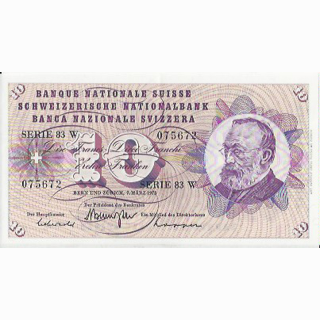 Schweiz 10 Franken 1973, 7. März Keller