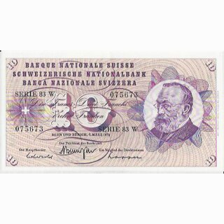 Schweiz 10 Franken 1973, 7. März Keller
