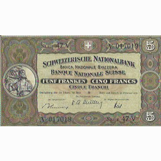 Schweiz 5 Franken 1951, 22. Februar Tell