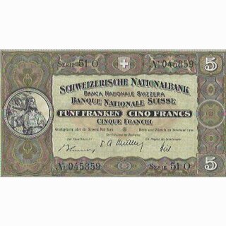 Schweiz 5 Franken 1951, 22. Februar  Tell