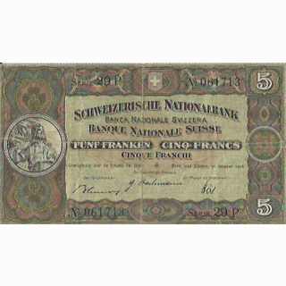 Schweiz 5 Franken 1946, 31. August Tell