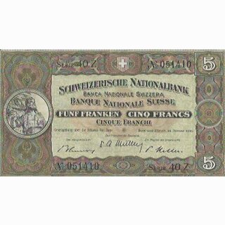 Schweiz 5 Franken 1949, 20. Januar Tell