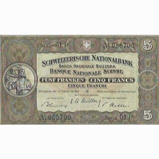 Schweiz 5 Franken 1951, 22. Februar  Tell