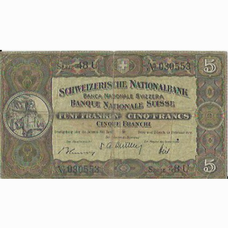 Schweiz 5 Franken 1951, 22. Februar Tell