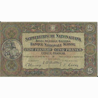 Schweiz 5 Franken 1947, 16. Oktober Tell
