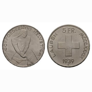 Schweiz 5 Franken 1939 B Laupen