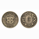 Schweiz 5 Rappen 1872 B
