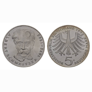 Deutschland 5 Mark 1975 G Albert Schweizer