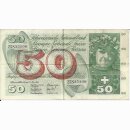 50 Franken Note Apfelernte 1968 gebraucht