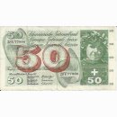 50 Franken Note Apfelernte 1969 gebraucht