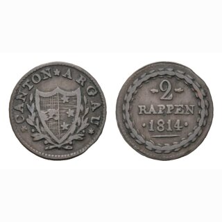 Aargau 2 Rappen 1814