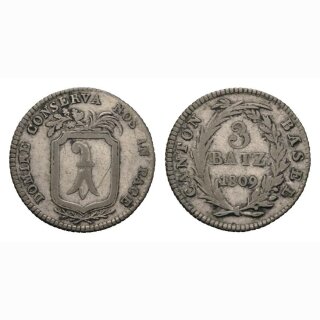 Basel 3 Batzen 1809