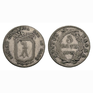 Basel 3 Batzen 1809