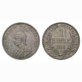 Deutsch Ostafrika 1 Rupie 1913 J