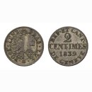 Genf 2 Centimes 1839