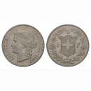 Schweiz 5 Franken 1907 B Frauenkopf