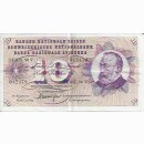 10 Franken Note Keller1974 gebraucht