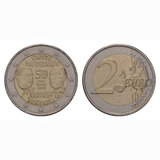 Frankreich 2 Euro 2013 Elysee Vertrag