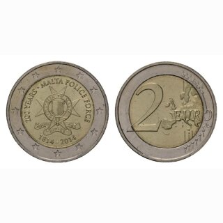 Malta 2 Euro 2014 200 Jahre Polizei BI