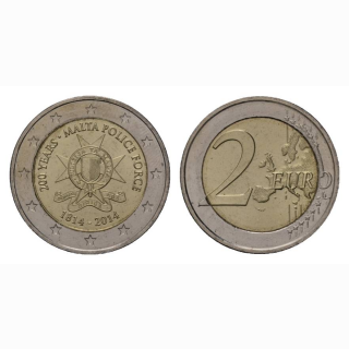 Malta 2 Euro 2014 200 Jahre Polizei BI