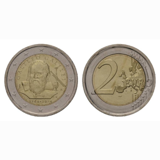 Italien 2 Euro 2014 Galileo Galilei BI