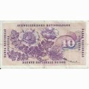 10 Franken Note Keller1977 stark gebraucht