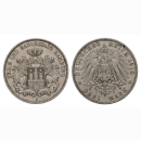 Deutschland Hamburg 3 Mark 1910 J Stadtwappen