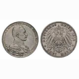 Deutschland Preussen 3 Mark 1913 A