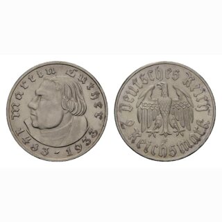 Deutschland 2 Reichsmark 1933 F Martin Luther