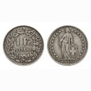 Schweiz 1 Franken 1946 B Stehende Helvetia