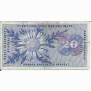 20 Franken Note Dufour 1972 stark gebraucht