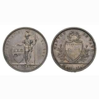 Waadt 1 Franken 1845