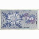 20 Franken Note Dufour 1976  gebraucht