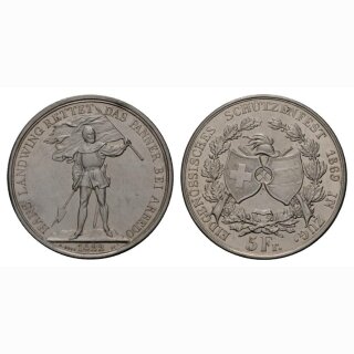 Schweiz 5 Franken 1867 Zug
